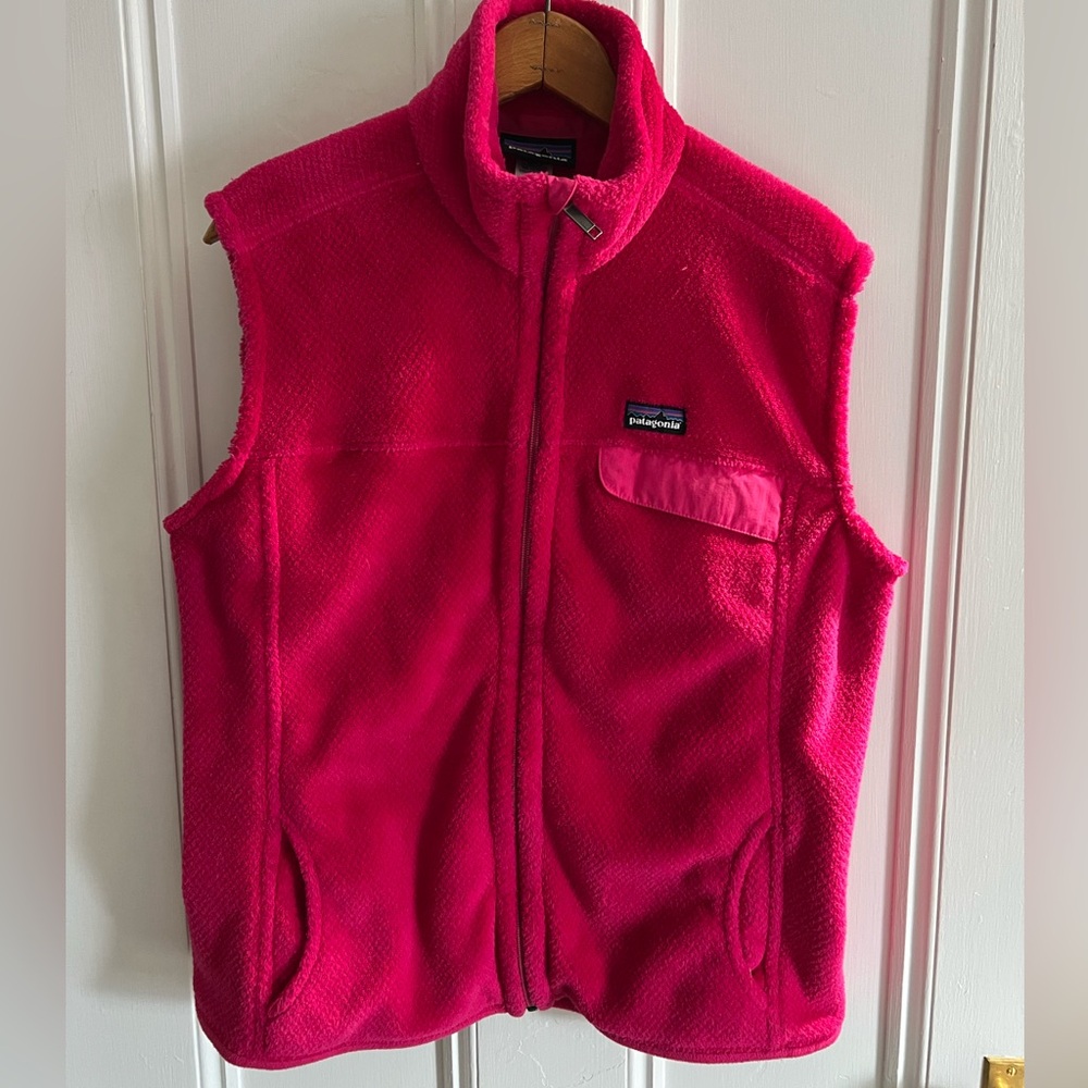 Patagonia Better Sweater Fuchsia Fleece Vest WMs Size XL